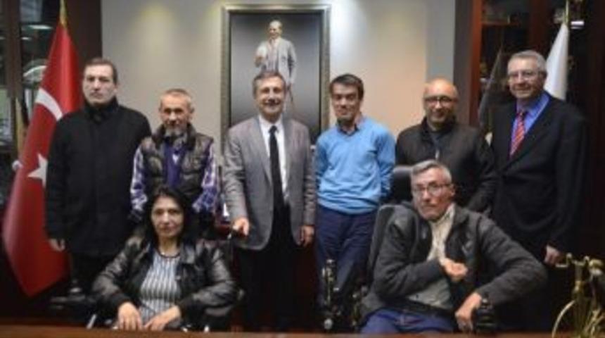Bendensel Engelliler Derneği&rsquo;nden Başkan Ata&ccedil;&rsquo;a Ziyaret
