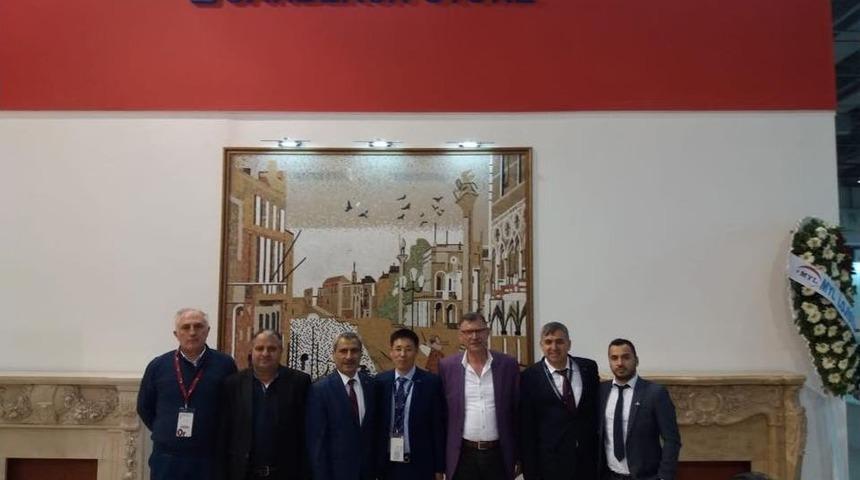 Başkan Duymuş&rsquo;tan Doğaltaş Teknolojileri Fuarı&rsquo;na Ziyaret