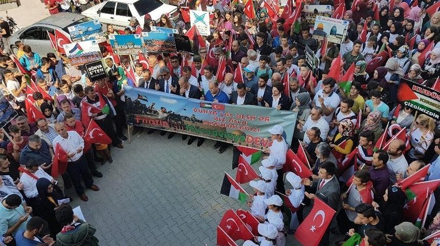 Vezirköprü’de Kudüs Tepkisi