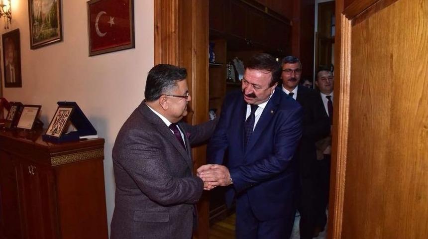 Bem Bir- Sen Genel Başkan Yardımcısı Sevin&ccedil;&rsquo;ten Başkan Yağcı&rsquo;ya Ziyaret