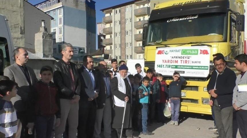 Ağrı&rsquo;dan Suriye&rsquo;ye Yardım Tırı