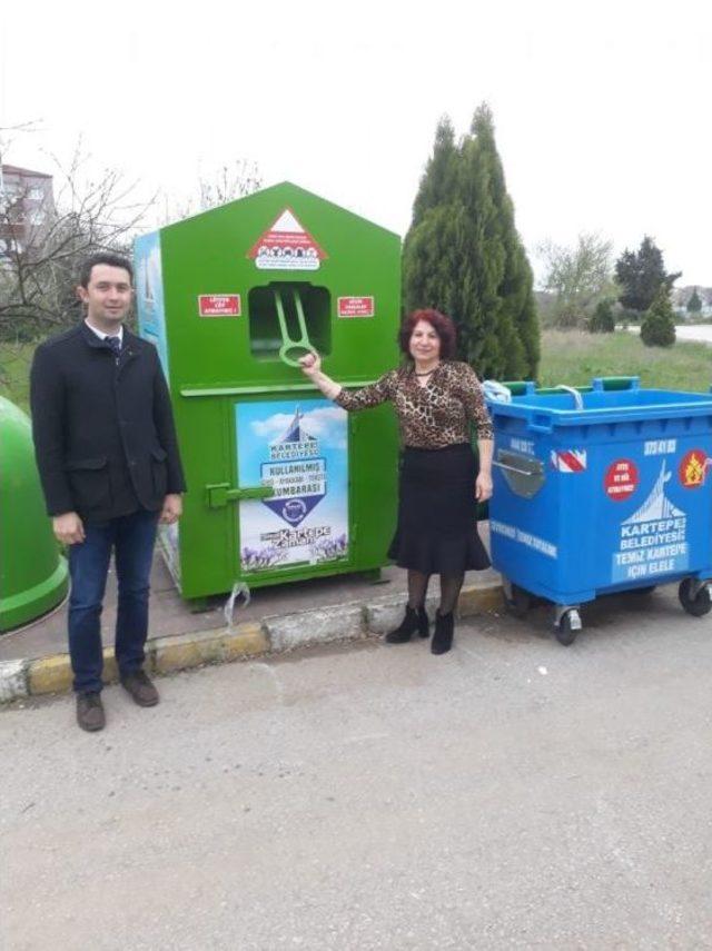 Kartepe’de Tekstil Konteynerleri Dağıtılıyor