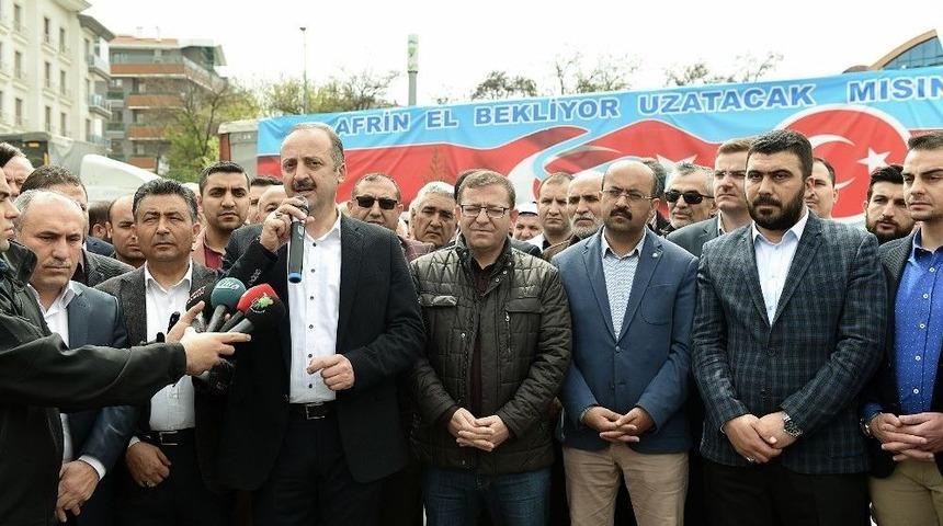 Mamak&rsquo;tan Afrin&rsquo;e Yardım Eli