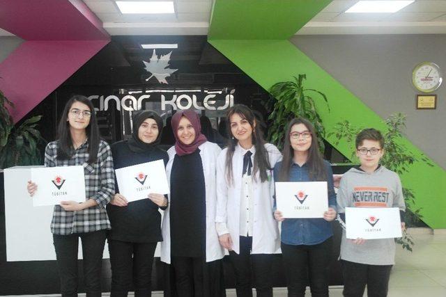 Çınar Koleji, 12.tübitak Proje Yarışmasında Birincilikleri Topladı