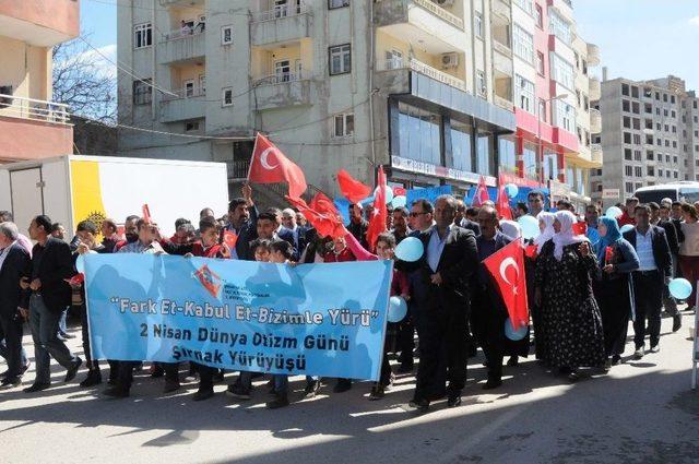 Şırnak’ta Otizm Farkındalık Yürüyüşü Yapıldı