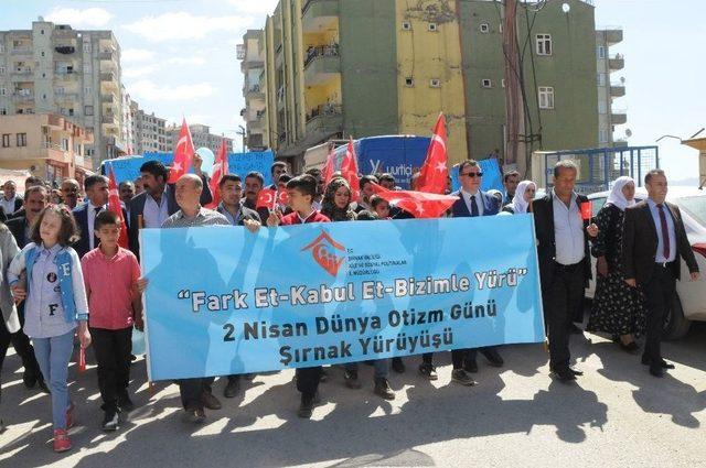 Şırnak’ta Otizm Farkındalık Yürüyüşü Yapıldı