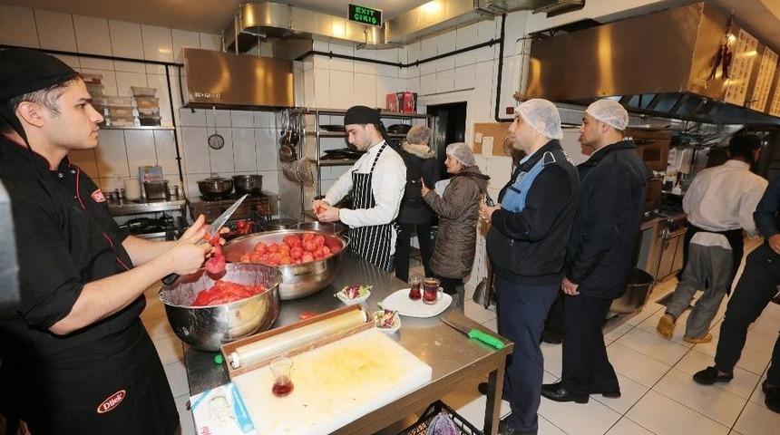 Zabıta Ekiplerinden Gıda İşletmelerine Hijyen Denetimi