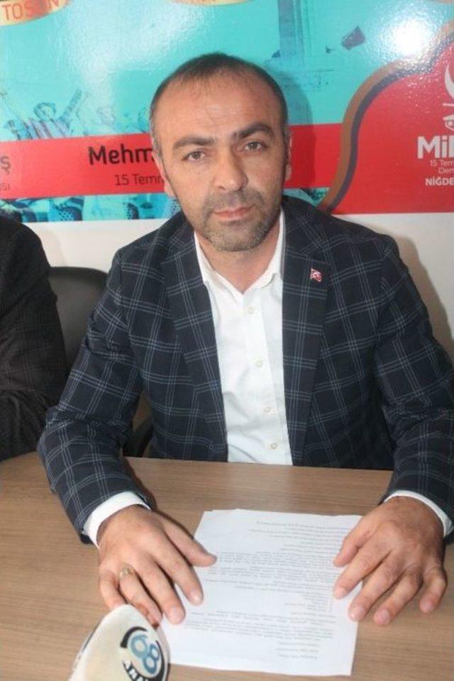 Midder Niğde İl Başkanı Aki Gökkuş: