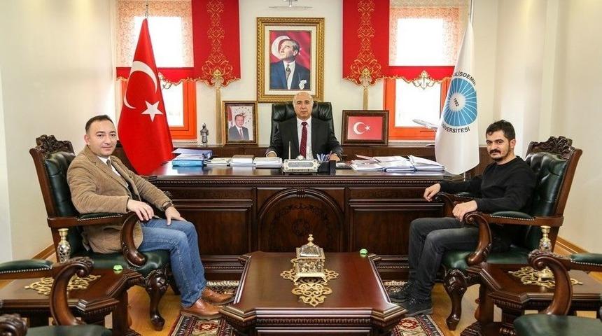 İha&rsquo;dan Rekt&ouml;r Kar Ve Belediye Başkanı &Ouml;zkan&rsquo;a Ziyaret