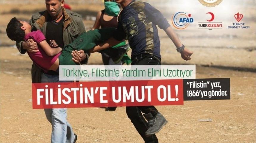 Filistin İ&ccedil;in &rsquo;insani Yardım Kampanyası&rsquo; Başlatıldı