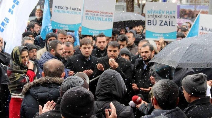 Kayseri, Niğde Ve Kırşehir&rsquo;de Abd Ve İsrail Protesto Edildi