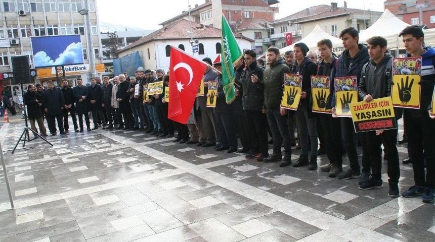 Devrek’te Sivil Toplum Örgütlerinden Kudüs Basın Açıklaması