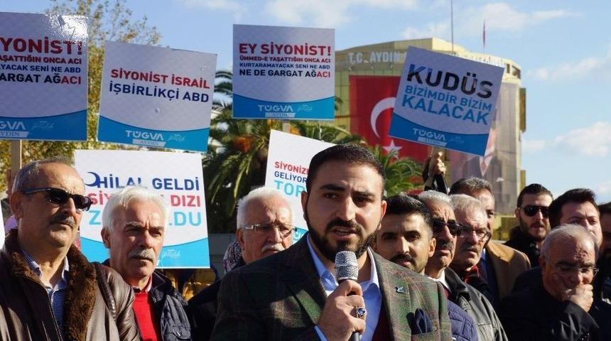 Aydın&rsquo;da Kud&uuml;s Protestosu