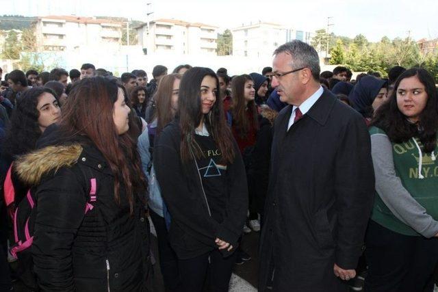 Kaymakam Güler Ve Başkan Köşker, Öğrencilerle Buluştu