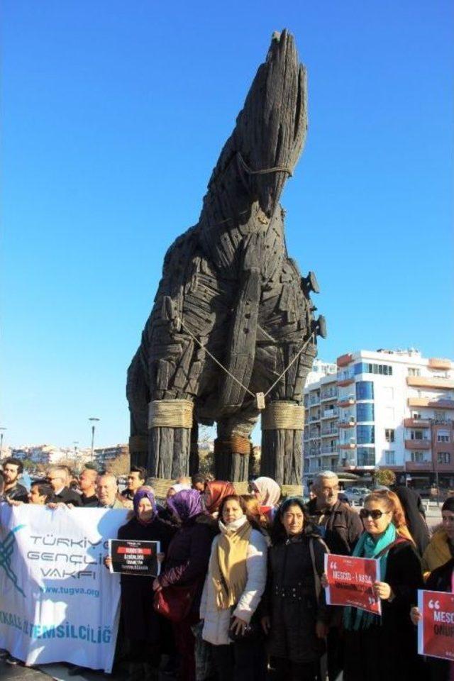 Çanakkale’de İsrail’e 