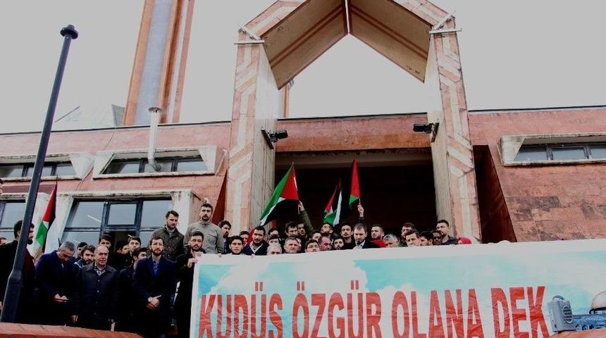 Samsun&rsquo;dan Kud&uuml;s Tepkisi