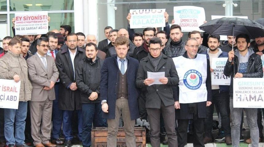 Giresun&rsquo;da Stk&rsquo;lardan &lsquo;kud&uuml;s&rsquo; İ&ccedil;in Ortak Basın A&ccedil;ıklaması