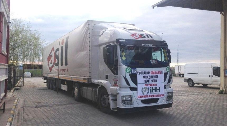 Van İhh&rsquo;dan Doğu Guta&rsquo;ya İnsani Yardım