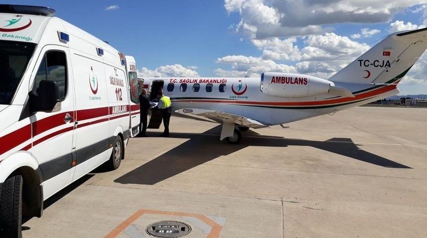 Ambulans U&ccedil;ak Aras İ&ccedil;in Havalandı
