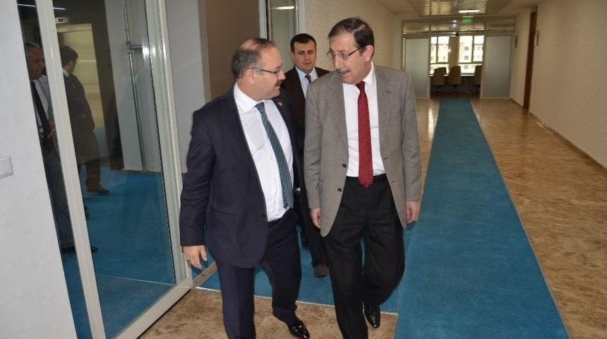 Başkan Bulutlar, &Ccedil;alışmalarını Milletvekili Delig&ouml;z&rsquo;e Anlattı