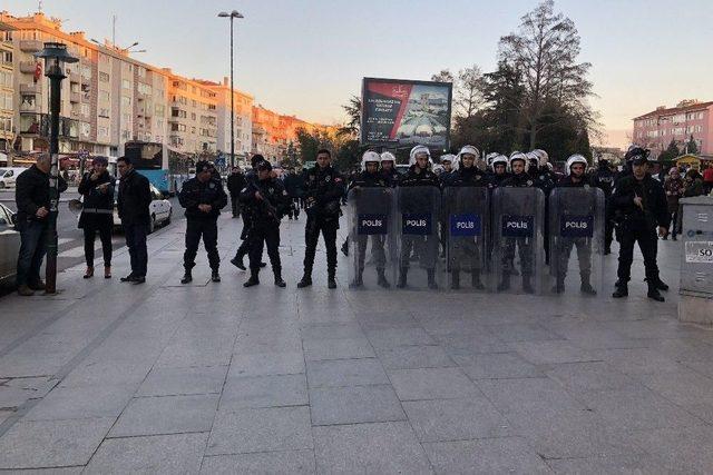 Çorlu’da Çevik Kuvvet’ten Basın Açıklaması Tedbiri