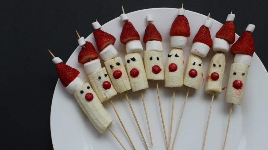 Muzlu Çilekli Noel Baba