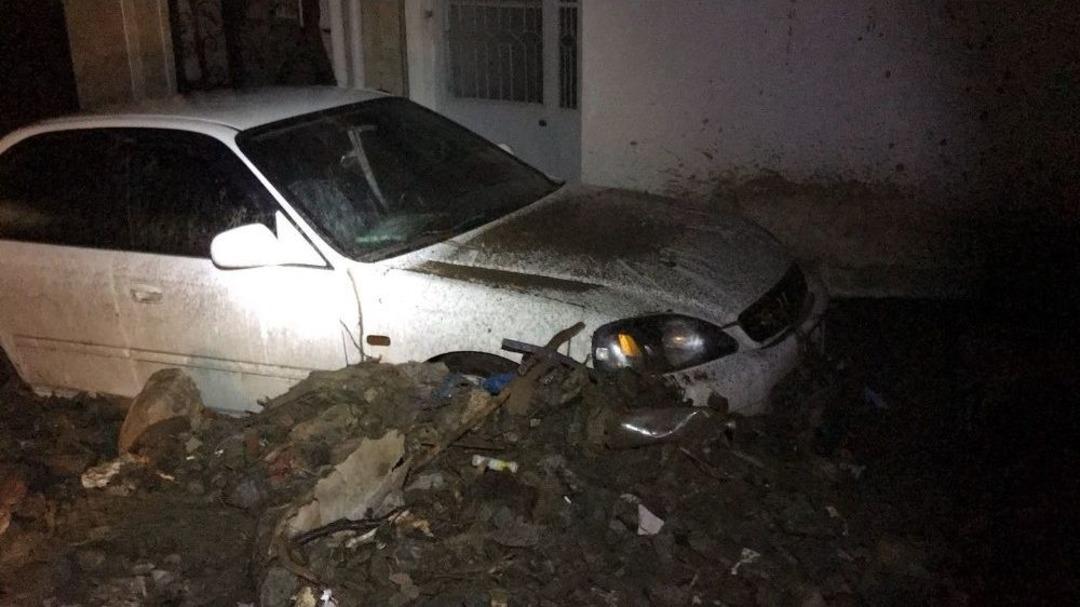 Sel Suları Altında Kalan K&ouml;yden İlk G&ouml;r&uuml;nt&uuml;ler