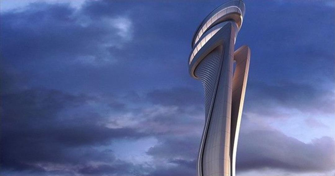 (&ouml;zel) 3. Havalimanı&rsquo;nın Lale Fig&uuml;rl&uuml; Kulesinin Y&uuml;ksekliği 90 Metreye Ulaştı