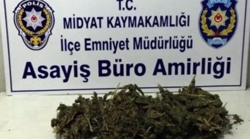 Midyat&rsquo;ta 1 Kilo 500 Gram Esrar Yakalandı