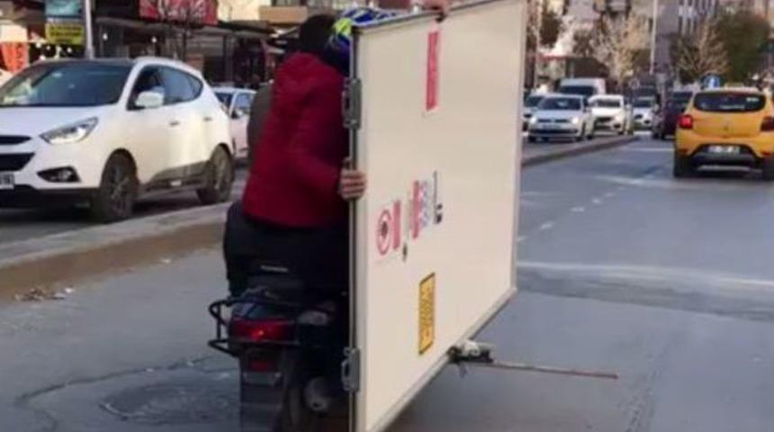(&ouml;zel) Motosiklet &Uuml;zerinde Akıl Almaz Taşıma