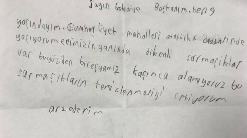 Mektup Yazarak Başkandan Yardım İstedi