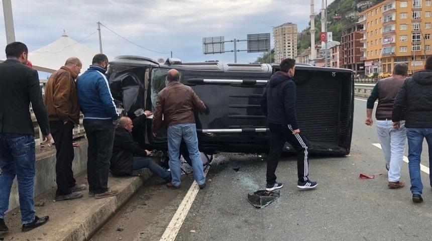 Rize&rsquo;de Trafik Kazası: 1 &Ouml;l&uuml;