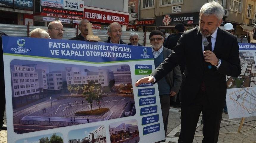Başkan Yılmaz Fatsa&rsquo;da Projeleri Anlattı