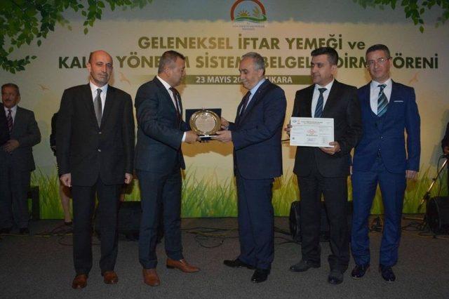 Antalya İl Gıda Tarım Ve Hayvancılık Müdürlüğü, Hizmet Kalitesini Tescilledi