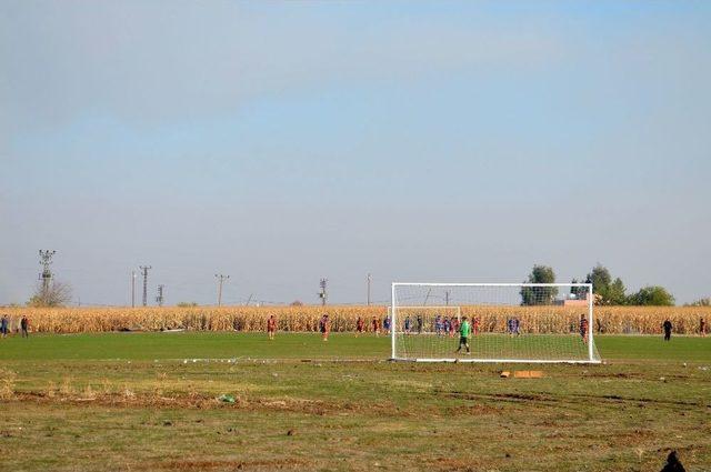 (özel Haber) Köylüler, Mısır Tarlasını Futbol Sahasına Dönüştürdü