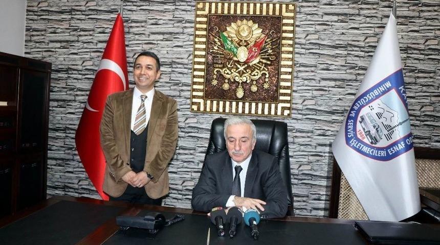 Vali Kam&ccedil;ı&rsquo;dan Minib&uuml;s&ccedil;&uuml;ler Ve Servis İşletmecileri Odası&rsquo;na Ziyaret