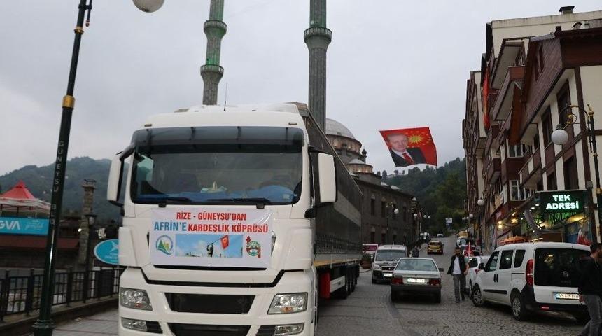 &rsquo;g&uuml;neysu&rsquo;dan Afrin&rsquo;e Yardım K&ouml;pr&uuml;s&uuml;&rsquo;