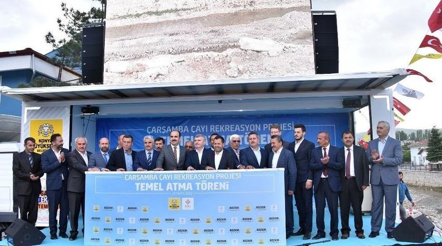 Bozkır Çarşamba Çayı Rekreasyon Projesi’nin Temeli Atıldı