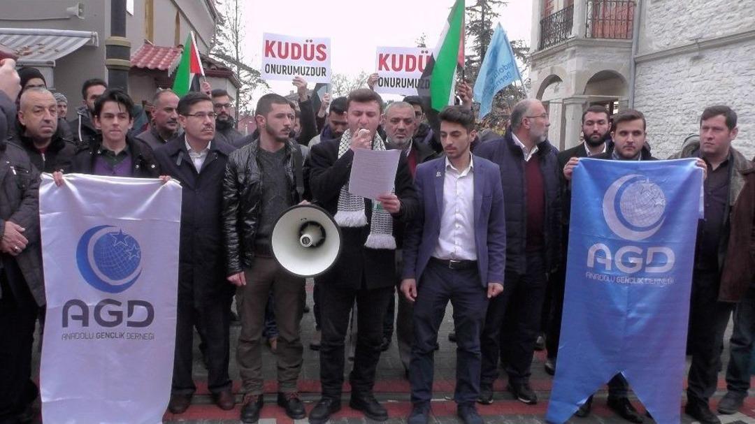 Abd&rsquo;nin Kud&uuml;s Kararı Bartın&rsquo;dan Da Protesto Edildi