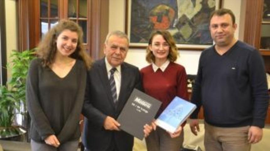 K&uuml;&ccedil;&uuml;kmenderes Gazetesi&rsquo;nden Kocaoğlu&rsquo;na Ziyaret