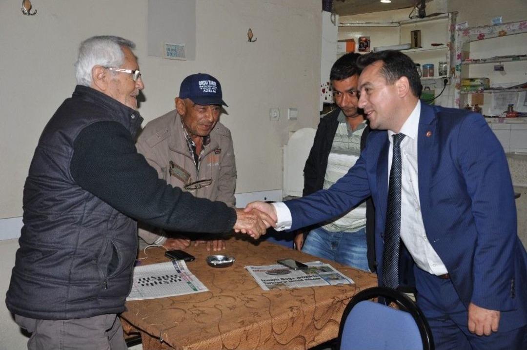 İyi Parti Adayı Eryılmaz, Ahmetli&rsquo;de Vatandaşı Dinledi
