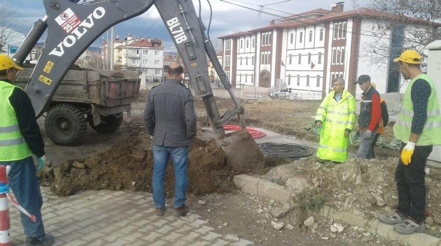 Hisarcık&rsquo;ta Mobese Sistemi Kurulumuna Başlandı