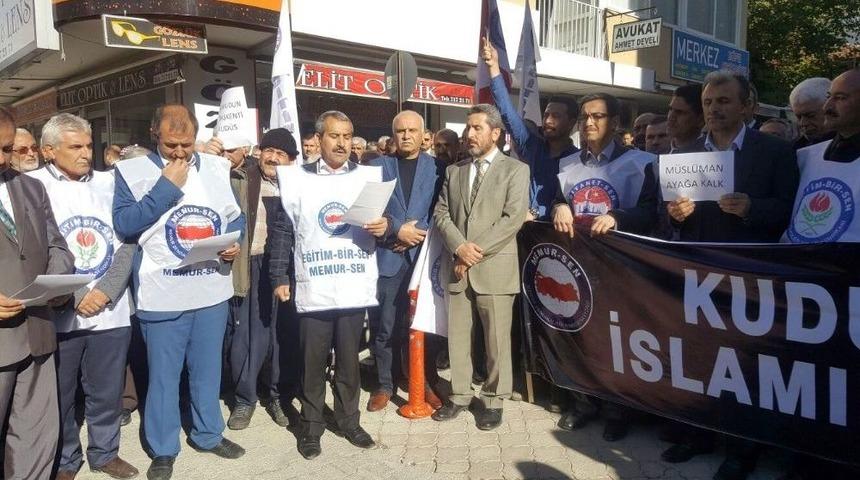 Osmaniye&rsquo;de Kud&uuml;s Kararı Protestosu