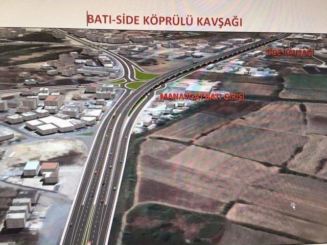 Manavgat Batı Side Köprülü Kavşağı Şubat 2019 Tarihinde Hizmete Açılacak