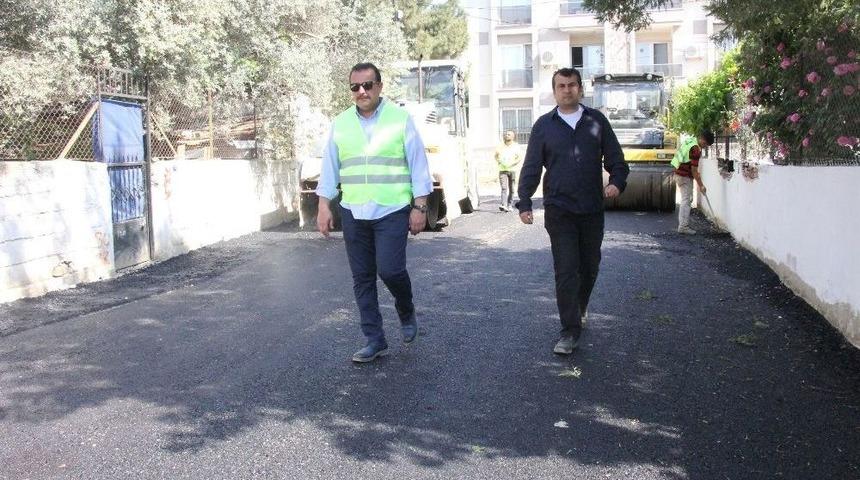 Menderes&rsquo;te İlk Asfalt D&ouml;k&uuml;ld&uuml;