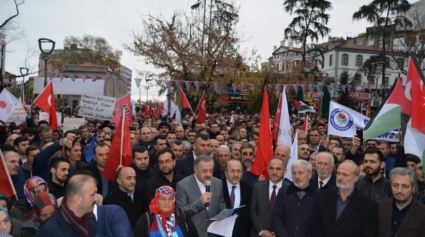 Trabzon’da Stk’lardan ’kudüs’ Protestosu