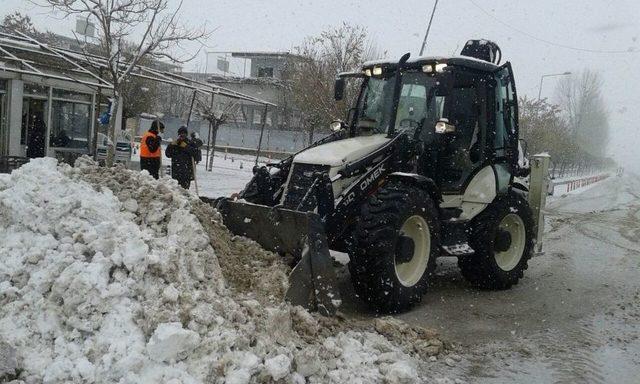 Gürpınar’da Karla Mücadele Çalışması