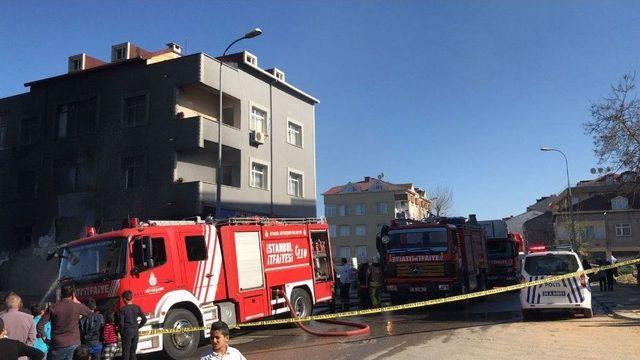 Sancaktepe’de Konfeksiyon Atölyesinde Yangın