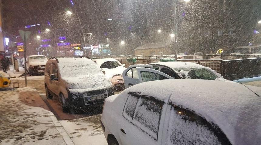 Erzurum’da Kar Yağışı