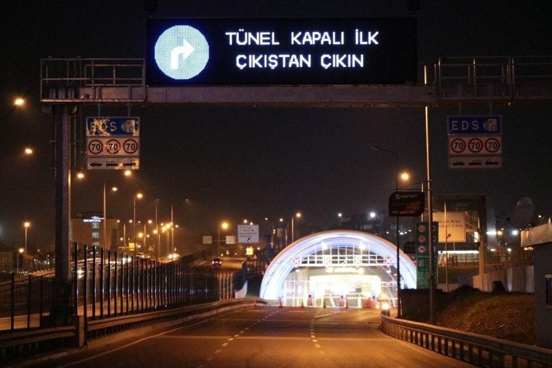 Avrasya T&uuml;neli Trafiğe Kapatıldı